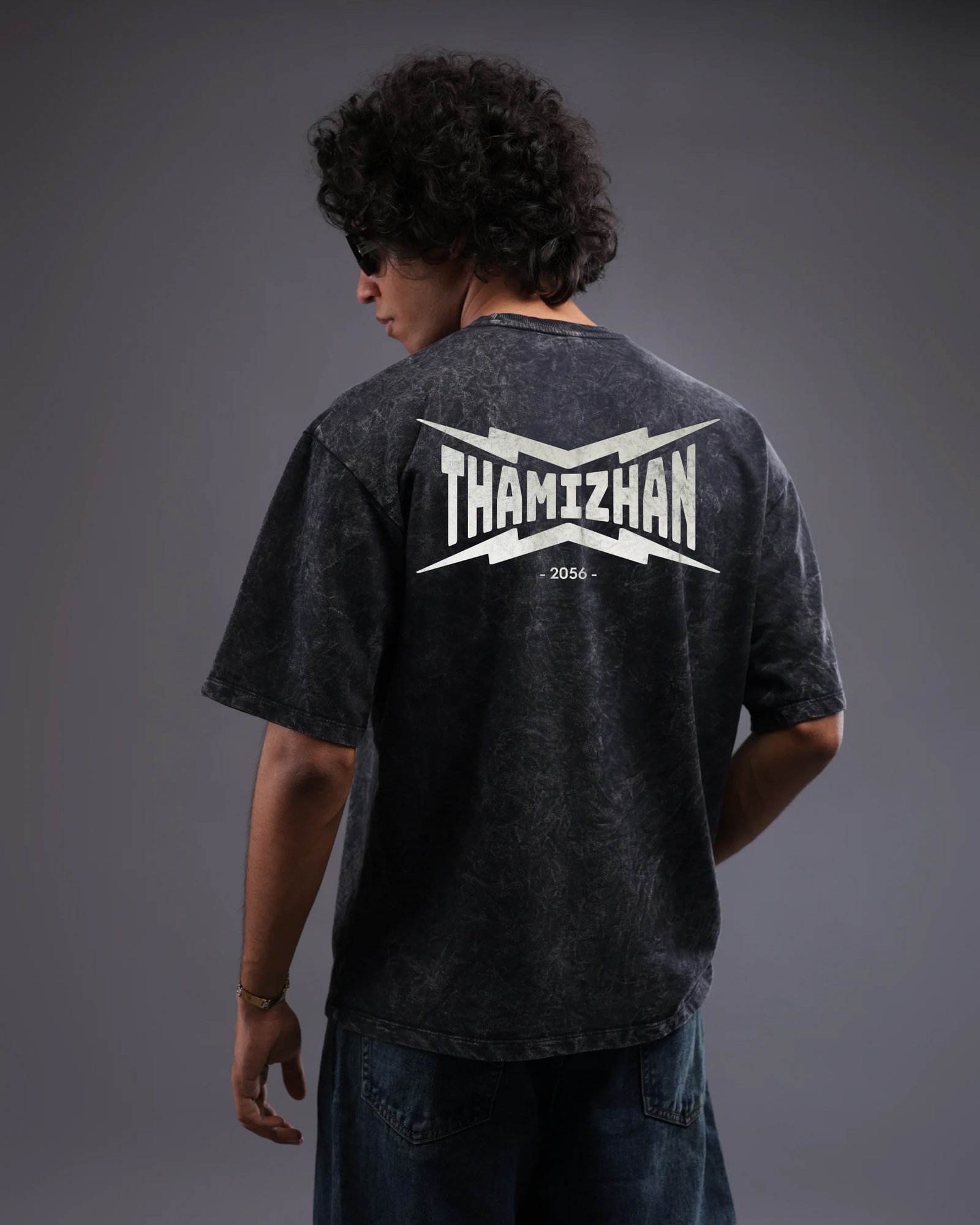 Thamizhan | Oversize Acid Wash Tees