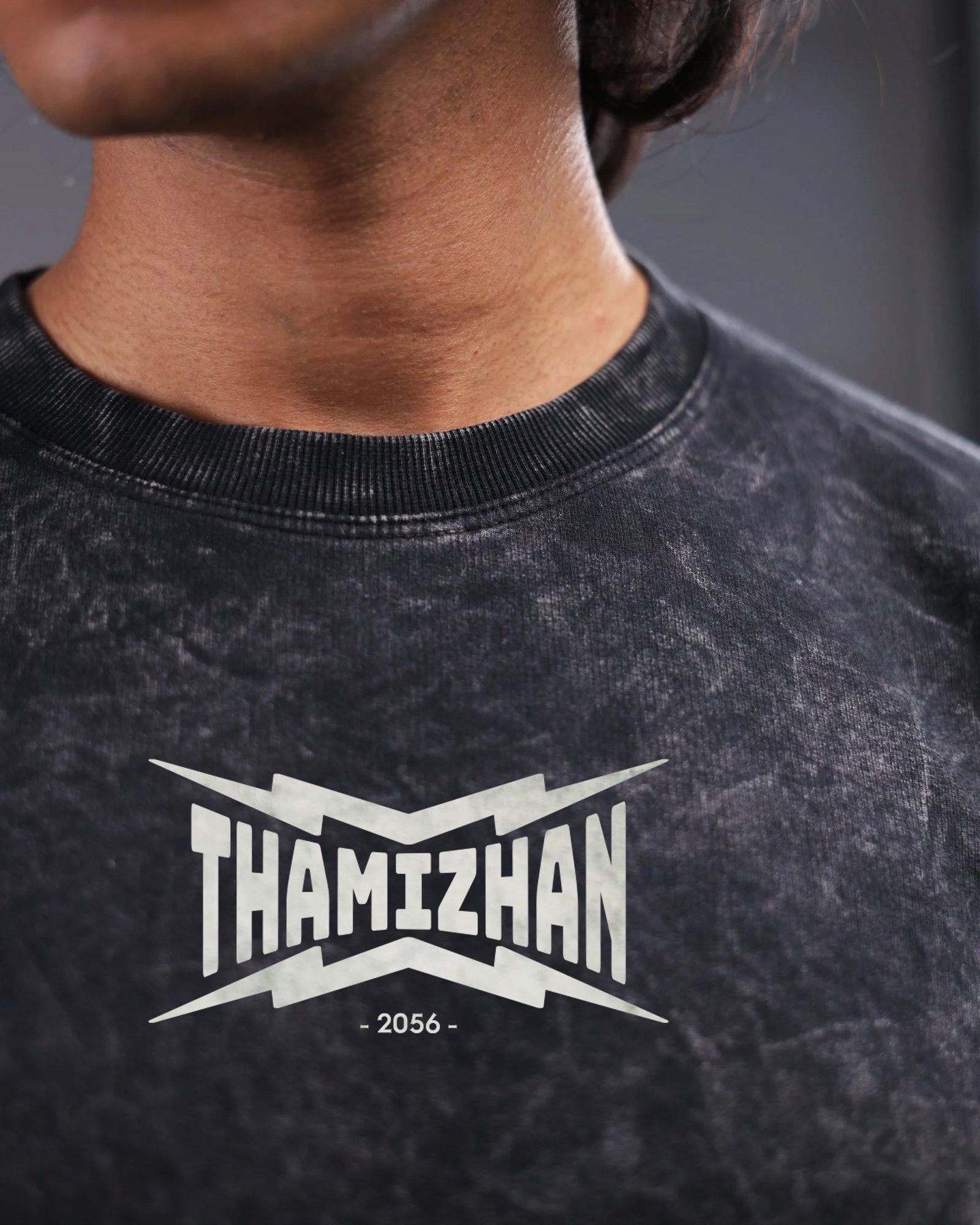 Thamizhan | Oversize Acid Wash Tees