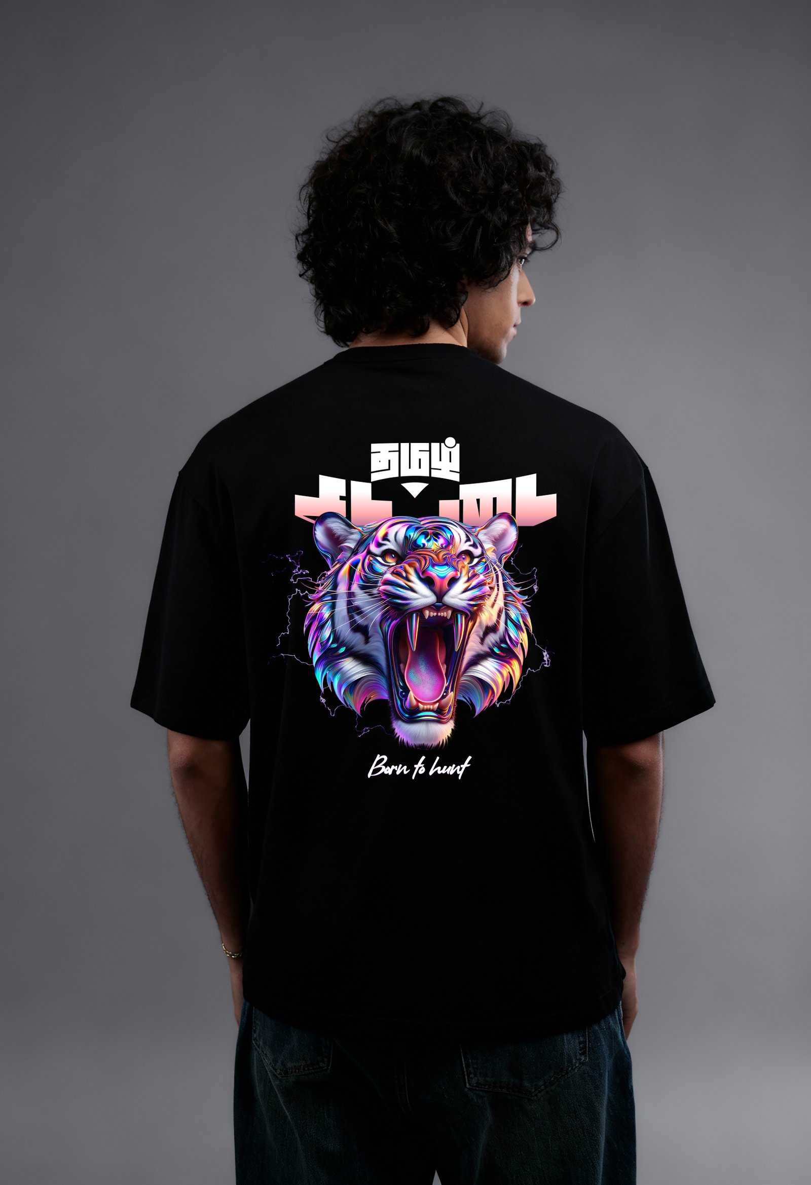 Tamizh Sattai/ Unisex 100% cotton Over Size Tees