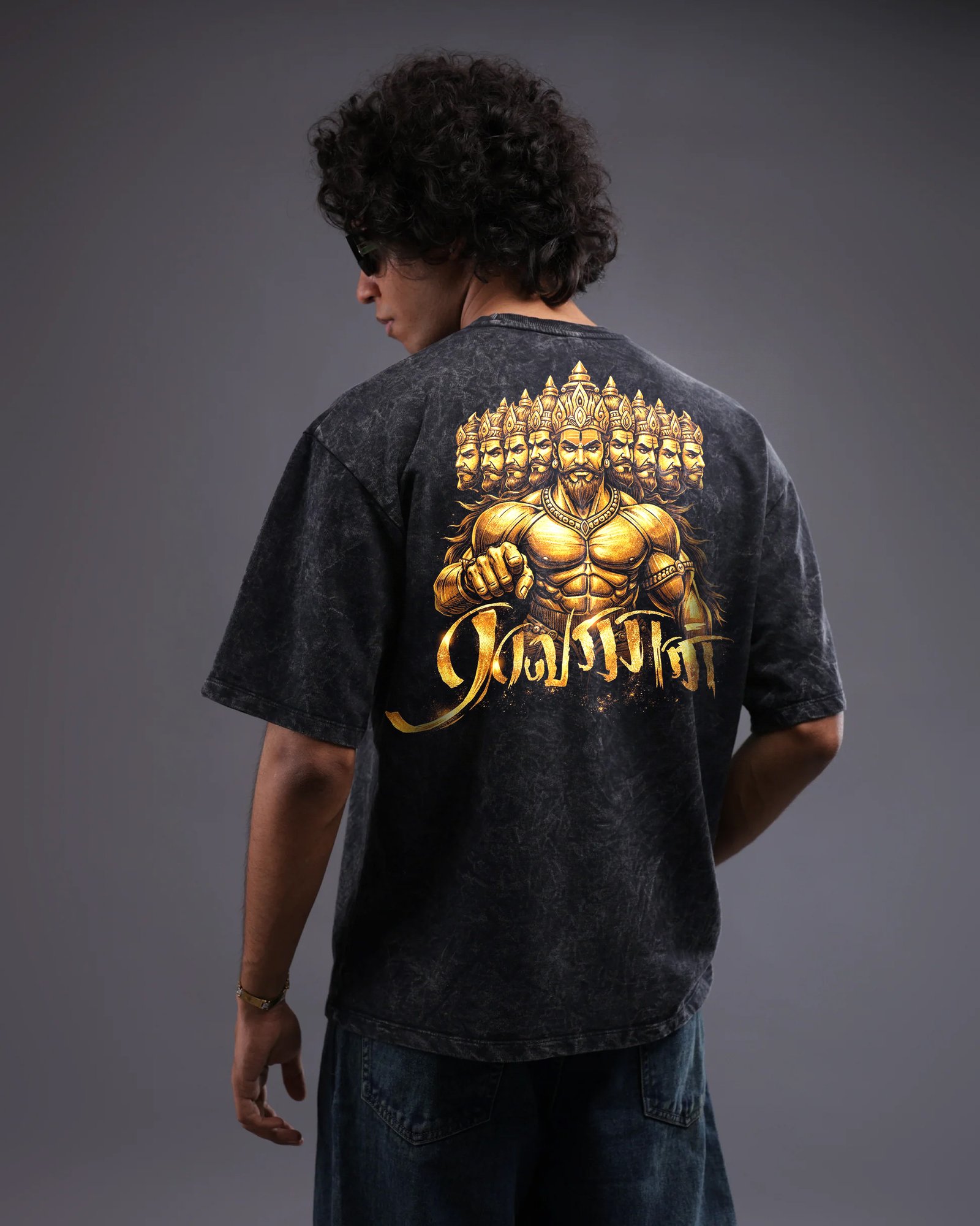 Ravana / 100% Cotton Over Size  Acid Wash Tees