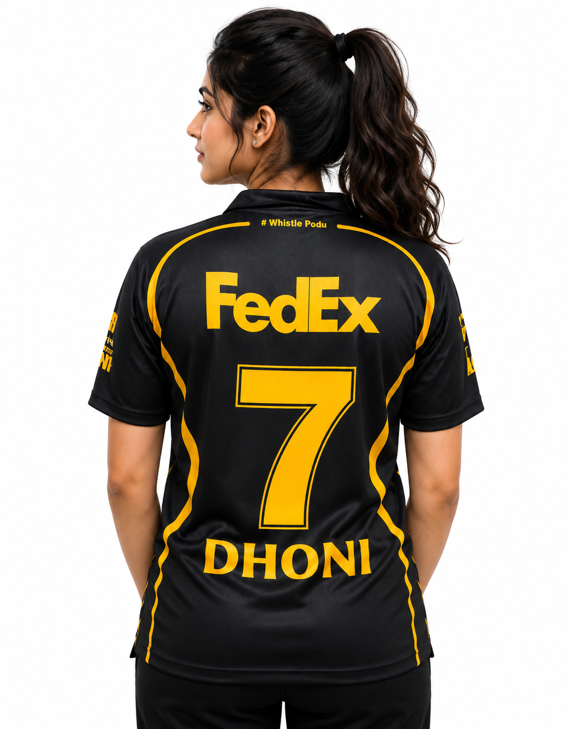 Chennai Super Kings Black Fan Jersey/Unisex