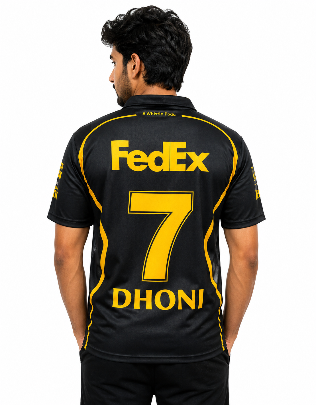 Chennai Super Kings Black Fan Jersey/Unisex