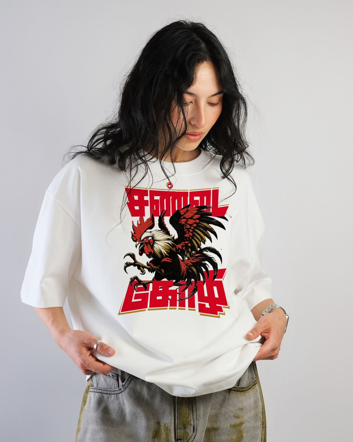 Sandai Kozhi  Over Sized Tees