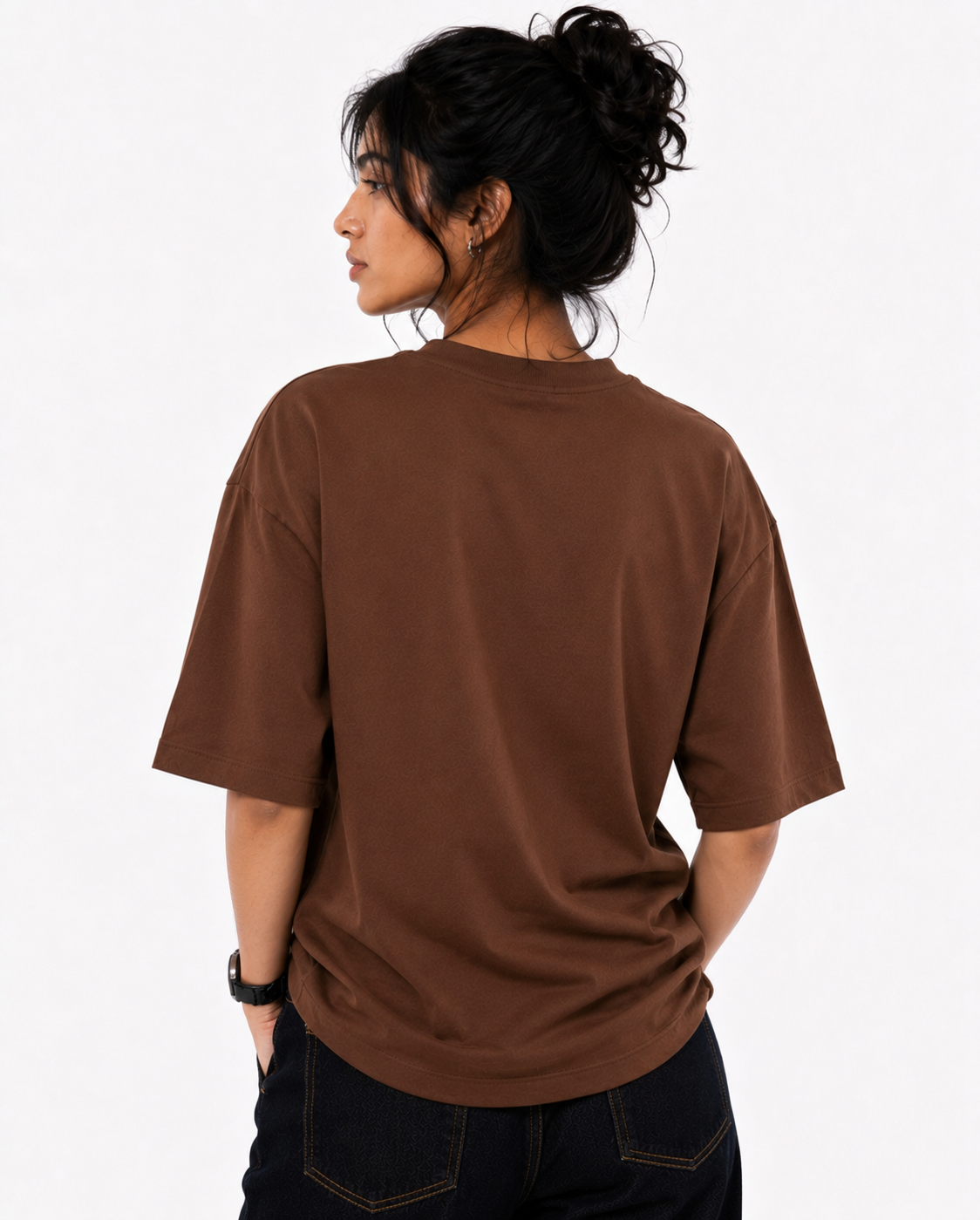 தீதும் நன்றும் | Theethum Nandrum Oversized Brown T-Shirt
