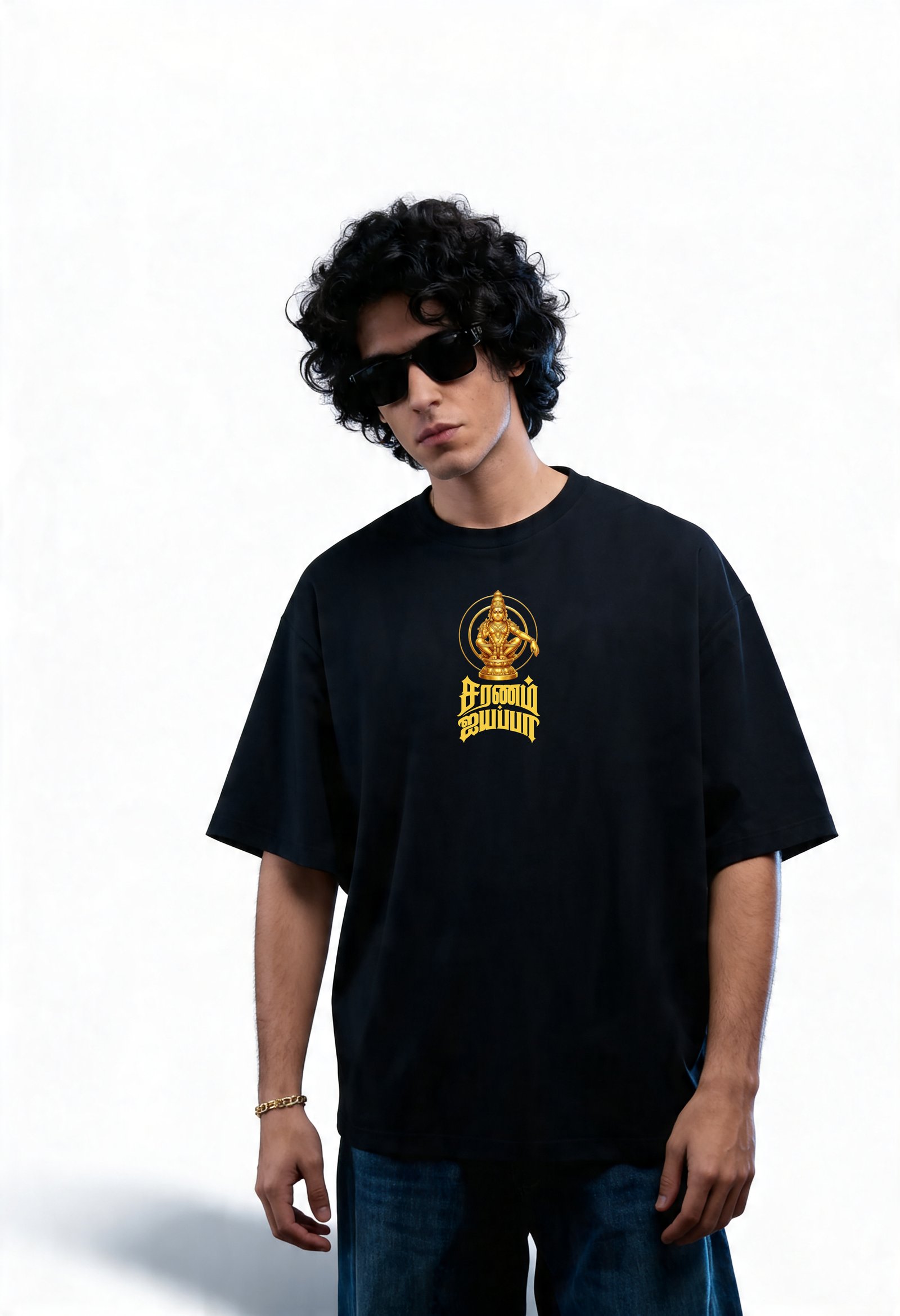 Oversized Ayyappa Swami T-Shirt 1 | Devotional Streetwear for Men
