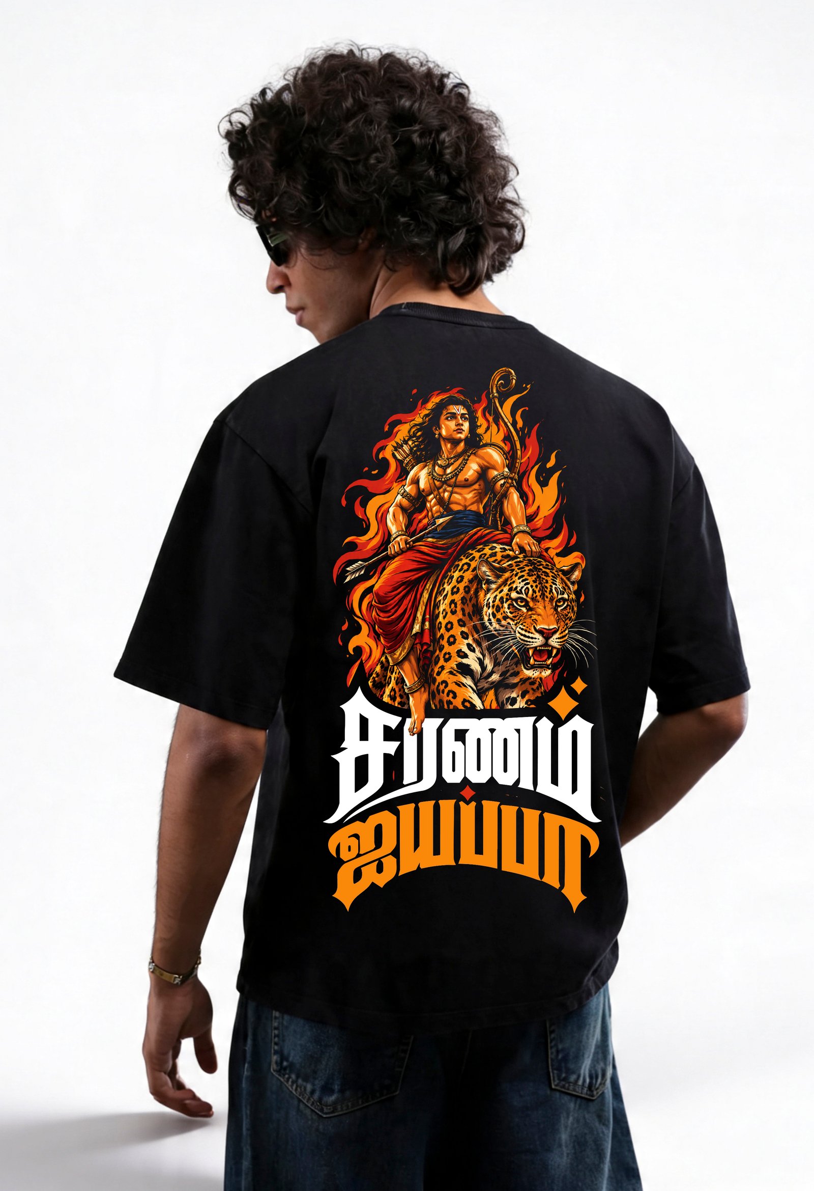 Oversized Ayyappa Swami T-Shirt 2 | Devotional Streetwear for Men