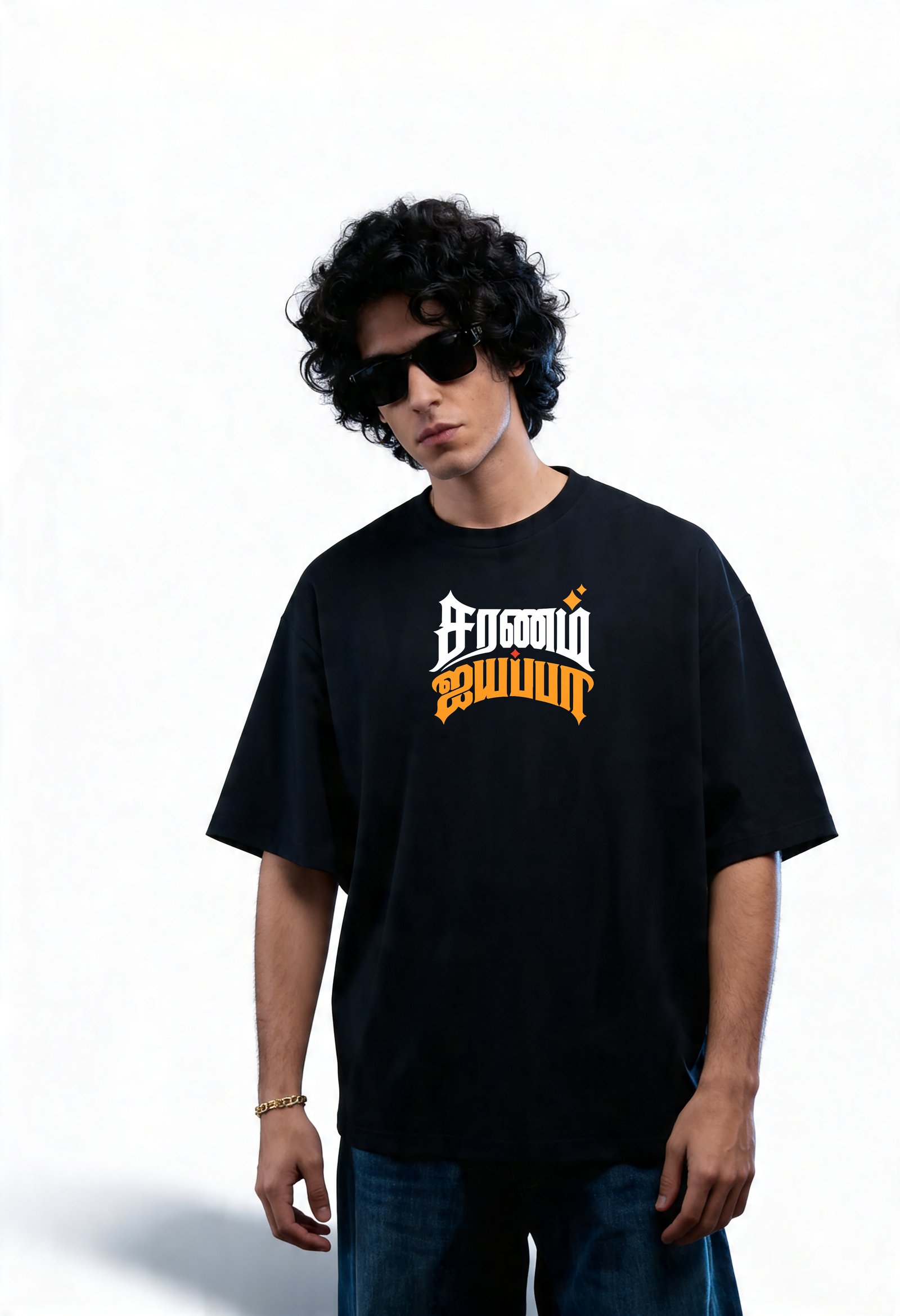 Oversized Ayyappa Swami T-Shirt 2 | Devotional Streetwear for Men